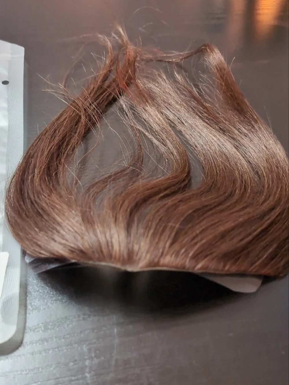 6 In Men's Frontal Scalp Hairpiece Toupee Human Hair Topper Medium Brown